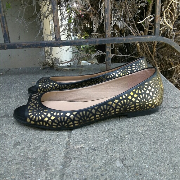French Soles FSNY Open Toe Flats FS/NY - Picture 4 of 6